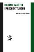 Cover: Sprechgattungen - Matthes & Seitz Berlin