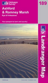 Abbildung von: Ashford and Romney Marsh, Rye and Folkestone - Ordnance Survey