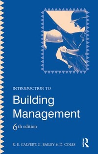 Enlarge image Cover: Introduction to Building Management - Routledge