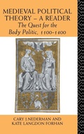 Cover: Medieval Political Theory: A Reader - Routledge