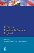Cover: Gender in Eighteenth-Century England - Routledge