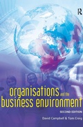 Cover: Organisations and the Business Environment - Routledge