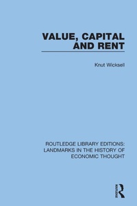 Enlarge image Cover: Value, Capital and Rent - Routledge