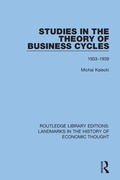 Cover: Studies in the Theory of Business Cycles - Routledge