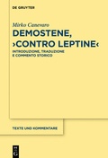Cover: Demostene, "Contro Leptine" - De Gruyter