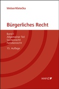 Cover: Grundriss des b&uuml;rgerlichen Rechts - Manz