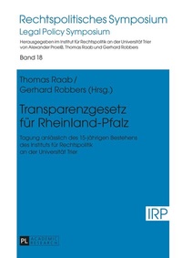 Abbildung von: Transparenzgesetz für Rheinland-Pfalz - Peter Lang Verlag
