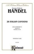 Cover: 28 Italian Cantatas with Instruments, Vol 3 - Alfred Music