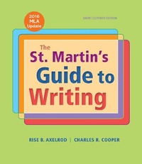 Enlarge image Cover: The St. Martin's Guide to Writing Short Edition with 2016 MLA Update - Bedford Books