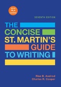Cover: The Concise St. Martin's Guide to Writing with 2016 MLA Update - Bedford Books