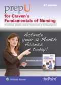 Cover: PrepU for Craven's Fundamentals of Nursing - Lippincott Williams and Wilkins
