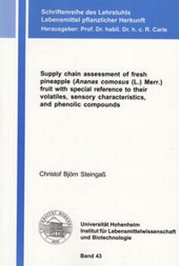 Abbildung von: Supply chain assessment of fresh pineapple (Ananas comosus (L.) Merr.) fruit with special reference to their volatiles, sensory characteristics, and phenolic compounds - Shaker