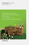 Cover: Nachlassbewusstsein - Wallstein