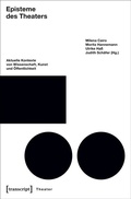 Cover: Episteme des Theaters - transcript