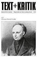 Cover: Christian Dietrich Grabbe - edition text + kritik