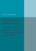 Cover: The Ideal Aim of Physical Science - Cambridge University Press