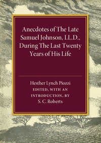 Enlarge image Cover: Anecdotes of the Late Samuel Johnson - Cambridge University Press