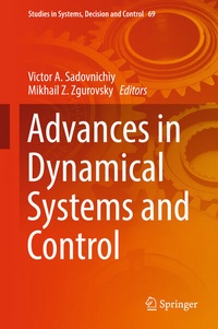 Enlarge image Cover: Advances in Dynamical Systems and Control - Springer