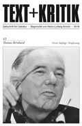 Cover: Thomas Bernhard - edition text + kritik