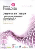 Bild: Cuaderno de trabajo : competitividad, crecimiento y financiaci&oacute;n de la empresa familiar - Publicacions de la Universitat de Val&egrave;ncia