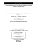 Cover: Evaluation of the Achievement Levels for Mathematics and Reading on the National Assessment of Educational Progress - National Academies Press