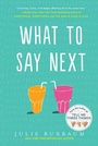 Cover: What to Say Next - Delacorte Press
