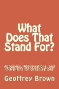 Cover: What Does That Stand For? - Between the Lakes Group