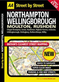 Abbildung von: AA Street by Street Northampton, Wellingborough - Automobile Association