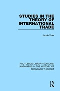 Cover: Studies in the Theory of International Trade - Routledge