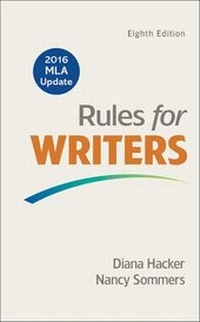 Enlarge image Cover: Rules for Writers with 2016 MLA Update - Bedford/Saint Martin's