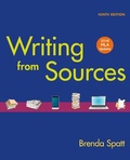 Cover: Writing from Sources with 2016 MLA Update - Bedford Books