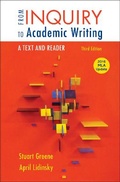 Cover: From Inquiry to Academic Writing: A Text and Reader, 2016 MLA Update Edition - Bedford Books