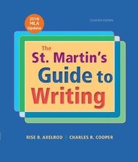 Enlarge image Cover: The St. Martin's Guide to Writing with 2016 MLA Update - Bedford Books