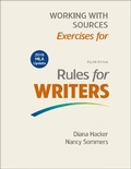 Cover: Working with Sources: Exercises for Rules for Writers (MLA Update 2016) - Bedford Books