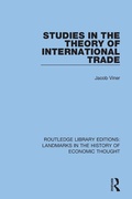 Cover: Studies in the Theory of International Trade - Routledge