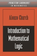 Cover: Introduction to Mathematical Logic - Princeton University Press