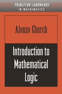 Enlarge image Cover: Introduction to Mathematical Logic - Princeton University Press