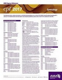 Enlarge image Cover: CPT 2017 Express Reference Coding Card: Gynecology - American Medical Association