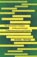 Cover: The Econometric Analysis of Recurrent Events in Macroeconomics and Finance - Princeton University Press