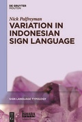 Cover: Variation in Indonesian Sign Language - De Gruyter Mouton