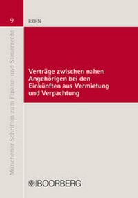 Abbildung von: Verträge zwischen nahen Angehörigen bei den Einkünften aus Vermietung und Verpachtung - Boorberg