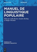 Cover: Manuel de linguistique populaire - De Gruyter