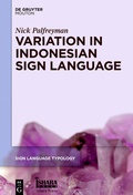 Cover: Variation in Indonesian Sign Language - De Gruyter Mouton
