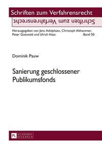 Abbildung von: Sanierung geschlossener Publikumsfonds - Peter Lang Verlag