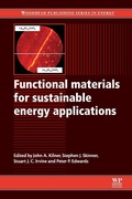 Cover: Functional Materials for Sustainable Energy Applications - Woodhead Publishing Ltd