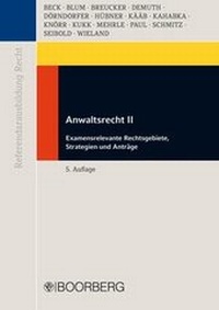 Abbildung von: Anwaltsrecht II - Boorberg