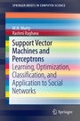 Cover: Support Vector Machines and Perceptrons - Springer