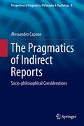 Cover: The Pragmatics of Indirect Reports - Springer