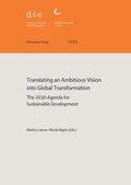 Cover: Translating an ambitious vision into global transformation - German Institute of Development and Sustainability (IDOS) gGmbH