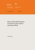 Cover: Micro and small enterprises as drivers for job creation and decent work - German Institute of Development and Sustainability (IDOS) gGmbH